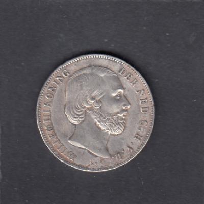 Beschrijving: 1 Gulden WILLEM III